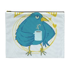 Bird T- Shirt Funny Morning Muffle Saying Design T- Shirt Yoga Reflexion Pose T- Shirtyoga Reflexion Pose T- Shirt Cosmetic Bag (xl) by hizuto