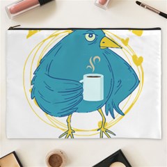 Bird T- Shirt Funny Morning Muffle Saying Design T- Shirt Yoga Reflexion Pose T- Shirtyoga Reflexion Pose T- Shirt Cosmetic Bag (xxxl) by hizuto