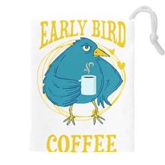 Bird T- Shirt Funny Morning Muffle Saying Design T- Shirt Yoga Reflexion Pose T- Shirtyoga Reflexion Pose T- Shirt Drawstring Pouch (4xl) by hizuto