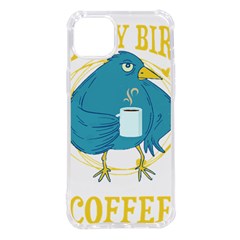 Bird T- Shirt Funny Morning Muffle Saying Design T- Shirt Yoga Reflexion Pose T- Shirtyoga Reflexion Pose T- Shirt Iphone 14 Plus Tpu Uv Print Case by hizuto