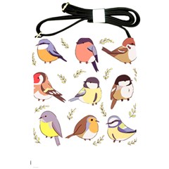 Birds Illustration T- Shirt Cute European Birds Illustration T- Shirt (1) Yoga Reflexion Pose T- Shirtyoga Reflexion Pose T- Shirt Shoulder Sling Bag by hizuto