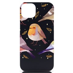 Birds Illustration T- Shirt Cute European Birds Illustration T- Shirt Yoga Reflexion Pose T- Shirtyoga Reflexion Pose T- Shirt Iphone 14 Plus Black Uv Print Case by hizuto