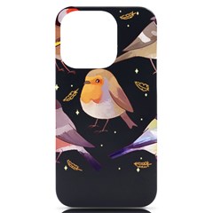 Birds Illustration T- Shirt Cute European Birds Illustration T- Shirt Yoga Reflexion Pose T- Shirtyoga Reflexion Pose T- Shirt Iphone 14 Pro Black Uv Print Case by hizuto