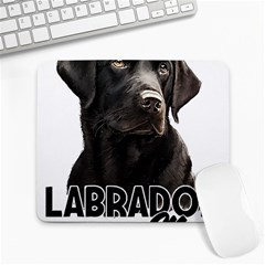 Black Labrador T- Shirt Black Labrador - Labrador Mom T- Shirt Yoga Reflexion Pose T- Shirtyoga Reflexion Pose T- Shirt Large Mousepad by hizuto