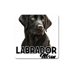 Black Labrador T- Shirt Black Labrador - Labrador Mom T- Shirt Yoga Reflexion Pose T- Shirtyoga Reflexion Pose T- Shirt Square Magnet by hizuto