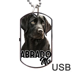 Black Labrador T- Shirt Black Labrador - Labrador Mom T- Shirt Yoga Reflexion Pose T- Shirtyoga Reflexion Pose T- Shirt Dog Tag Usb Flash (one Side) by hizuto