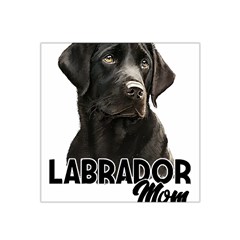 Black Labrador T- Shirt Black Labrador - Labrador Mom T- Shirt Yoga Reflexion Pose T- Shirtyoga Reflexion Pose T- Shirt Satin Bandana Scarf 22  X 22  by hizuto