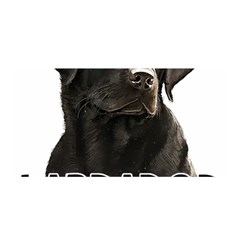 Black Labrador T- Shirt Black Labrador - Labrador Mom T- Shirt Yoga Reflexion Pose T- Shirtyoga Reflexion Pose T- Shirt Satin Wrap 35  X 70  by hizuto