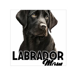 Black Labrador T- Shirt Black Labrador - Labrador Mom T- Shirt Yoga Reflexion Pose T- Shirtyoga Reflexion Pose T- Shirt Square Satin Scarf (30  X 30 ) by hizuto