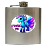 PINKIE PIE  Hip Flask (6 oz) Front