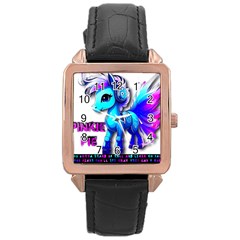 Pinkie Pie  Rose Gold Leather Watch  by Internationalstore