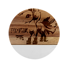 Pinkie Pie  Marble Wood Coaster (round) by Internationalstore