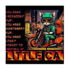 A Little Cat Tile Coaster by Internationalstore