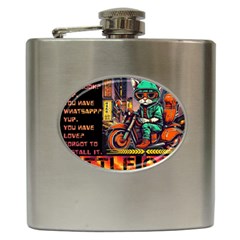 A Little Cat Hip Flask (6 Oz) by Internationalstore