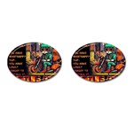 A little Cat Cufflinks (Oval) Front(Pair)