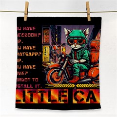 A Little Cat Face Towel by Internationalstore