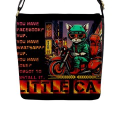 A Little Cat Flap Closure Messenger Bag (l) by Internationalstore