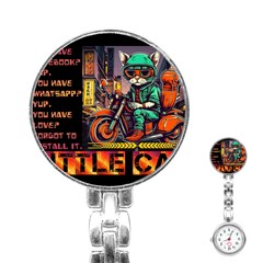 A Little Cat Stainless Steel Nurses Watch by Internationalstore