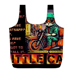 A Little Cat Full Print Recycle Bag (l) by Internationalstore