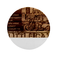 A Little Cat Marble Wood Coaster (round) by Internationalstore