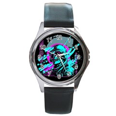 Aesthetic Art  Round Metal Watch by Internationalstore