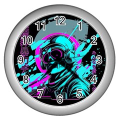 Aesthetic Art  Wall Clock (silver) by Internationalstore