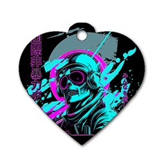 Aesthetic Art  Dog Tag Heart (one Side) by Internationalstore