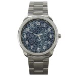 Ceramics Broken  Sport Metal Watch Front