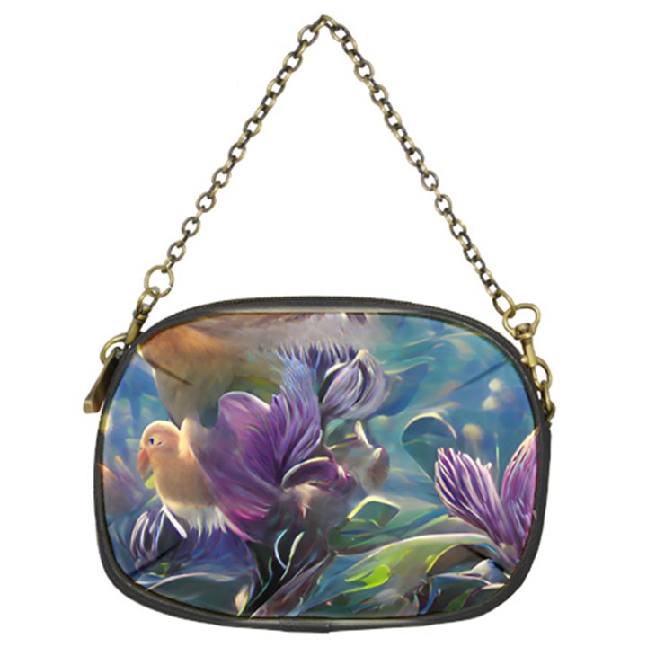 Abstract Blossoms  Chain Purse (Two Sides)