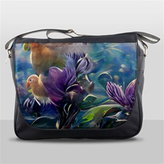 Abstract Blossoms  Messenger Bag