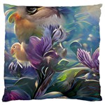 Abstract Blossoms  Large Cushion Case (One Side) Front