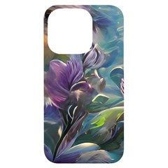 Abstract Blossoms  Iphone 14 Pro Black Uv Print Case by Internationalstore