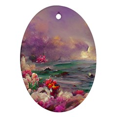 Abstract Flowers  Ornament (oval) by Internationalstore