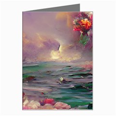 Abstract Flowers  Greeting Card