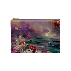 Abstract Flowers  Cosmetic Bag (Medium)