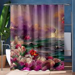 Abstract Flowers  Shower Curtain 60  x 72  (Medium)  60 x72  Curtain