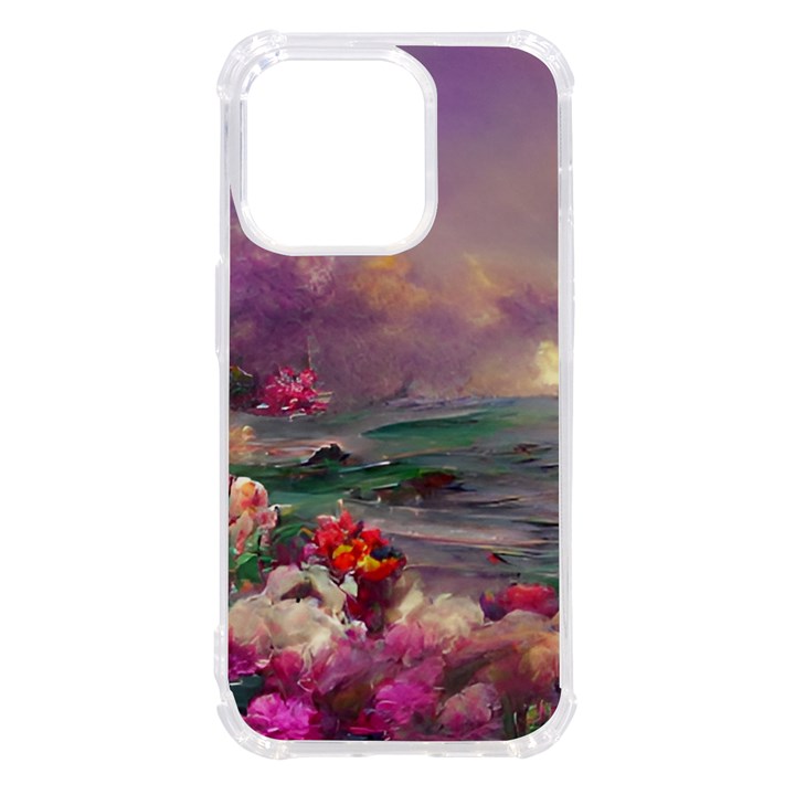 Abstract Flowers  iPhone 14 Pro TPU UV Print Case