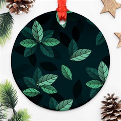 Foliage Round Ornament (two Sides)