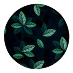 Foliage Round Glass Fridge Magnet (4 pack) Front