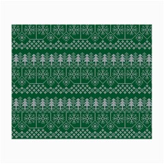 Christmas Knit Digital Small Glasses Cloth (2 Sides) by Mariart