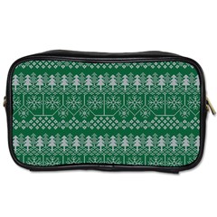 Christmas Knit Digital Toiletries Bag (two Sides)