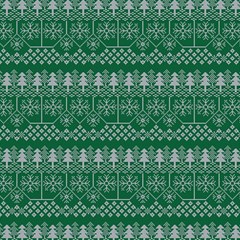 Christmas Knit Digital Play Mat (square)