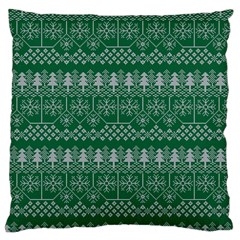 Christmas Knit Digital Large Cushion Case (one Side)