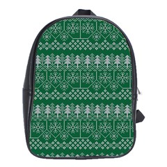 Christmas Knit Digital School Bag (xl)