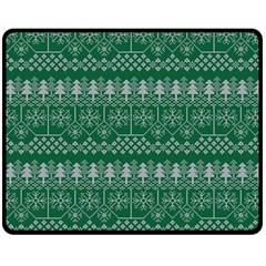 Christmas Knit Digital Two Sides Fleece Blanket (medium)