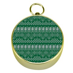 Christmas Knit Digital Gold Compasses