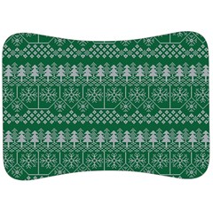 Christmas Knit Digital Velour Seat Head Rest Cushion