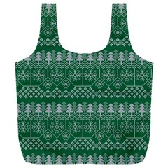 Christmas Knit Digital Full Print Recycle Bag (xxxl) by Mariart