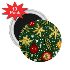 Christmas Pattern 2 25  Magnets (10 Pack)  by Valentinaart