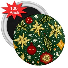 Christmas Pattern 3  Magnets (100 Pack) by Valentinaart